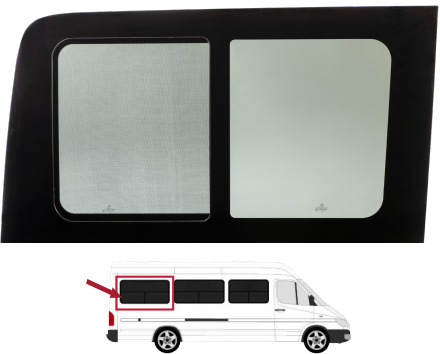 Mercedes Sprinter - 3rd Position Passenger Sliding Window