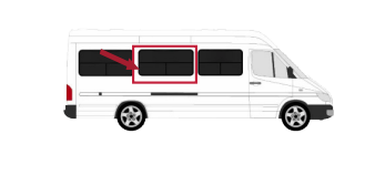 Mercedes Sprinter - 2nd Position Passenger Sliding Window