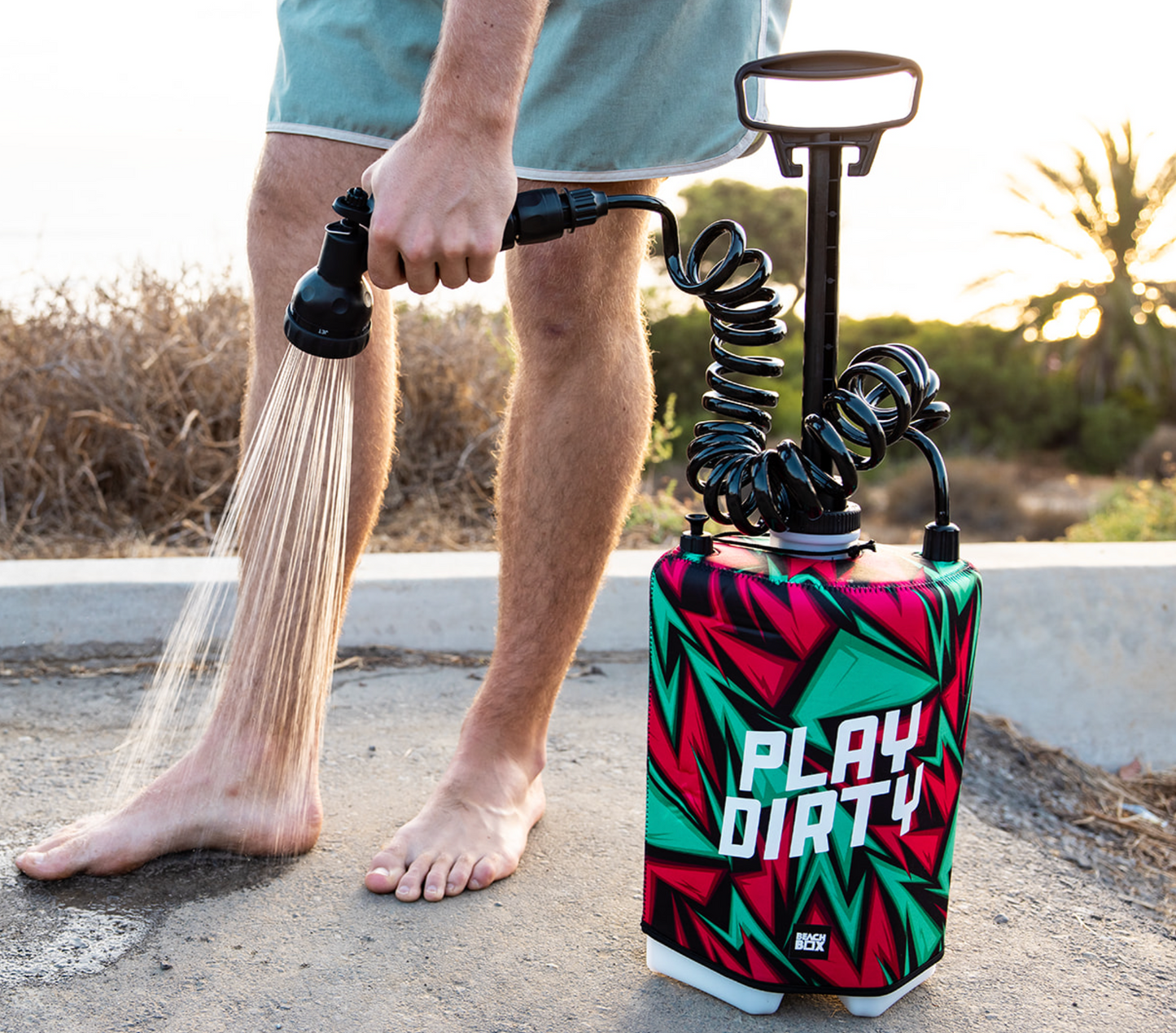 BeachBox Portable Shower Tank - 'Play Dirty'