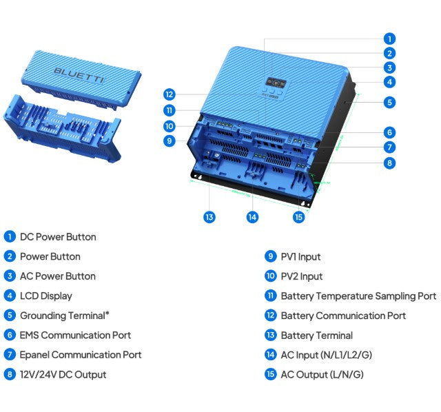 BLUETTI 10kWh RVSolar 48V Power System