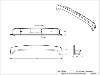Ford Transit D Pillar Trim Kit