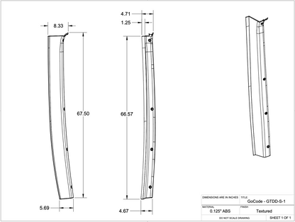 Mercedes Sprinter D-Pillar Trim Kit (Rear Door Threshold)