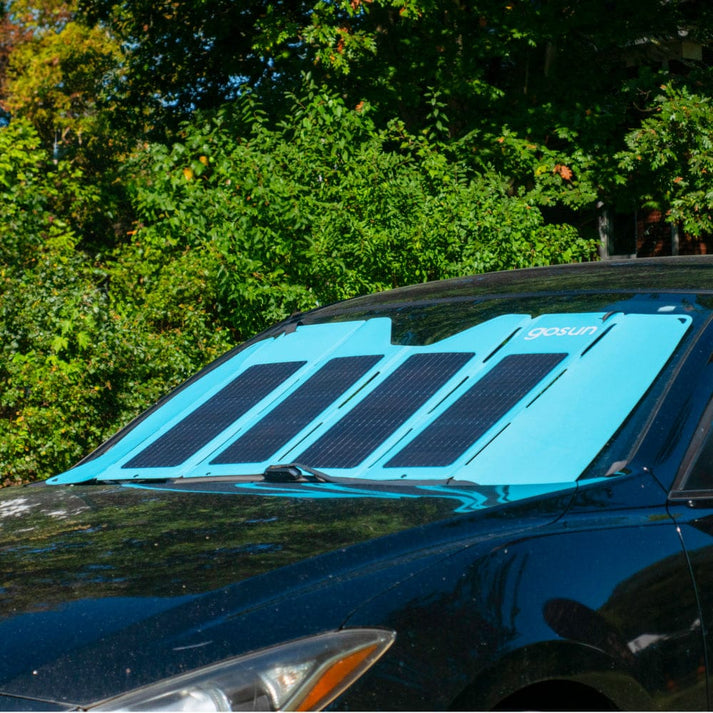 GoSun Shield Foldable 60W Solar Car Shade | RackUp+Go