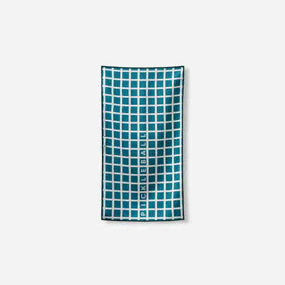 Pickleball Towel: Pickleball Net Teal Ocean