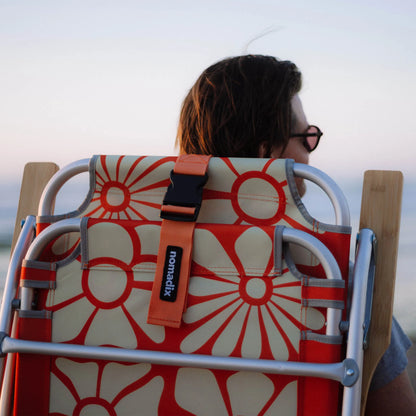 Easy Chair: Big Flowers Expedition Orange