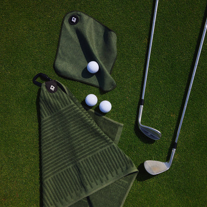 Golf Towel Set: Fairway Grass Green