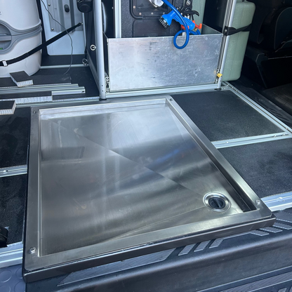 Stainless Steel In-Floor Shower Pan