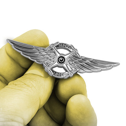 BL4-018 Full size Silver UAS FAA Commercial Drone Pilot Wings pin