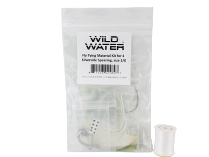 Silverside Spearing Fly Tying Material Kit, size 1/0 | Wild Water Fly Fishing