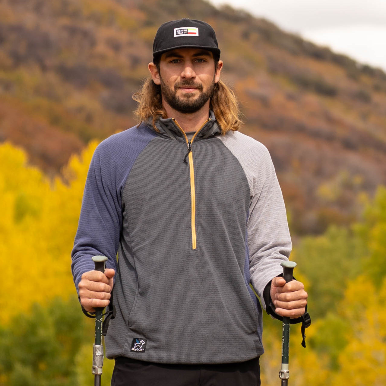Men's Half-Zip Hooded Pullover Ultralight 115