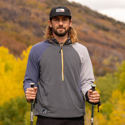 Men's Half-Zip Hooded Pullover Ultralight 115