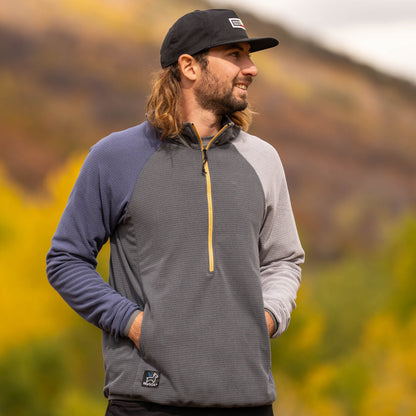 Men's Half-Zip Hooded Pullover Ultralight 115
