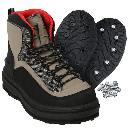 Slate Cleated Rubber Bottom Wading Boots