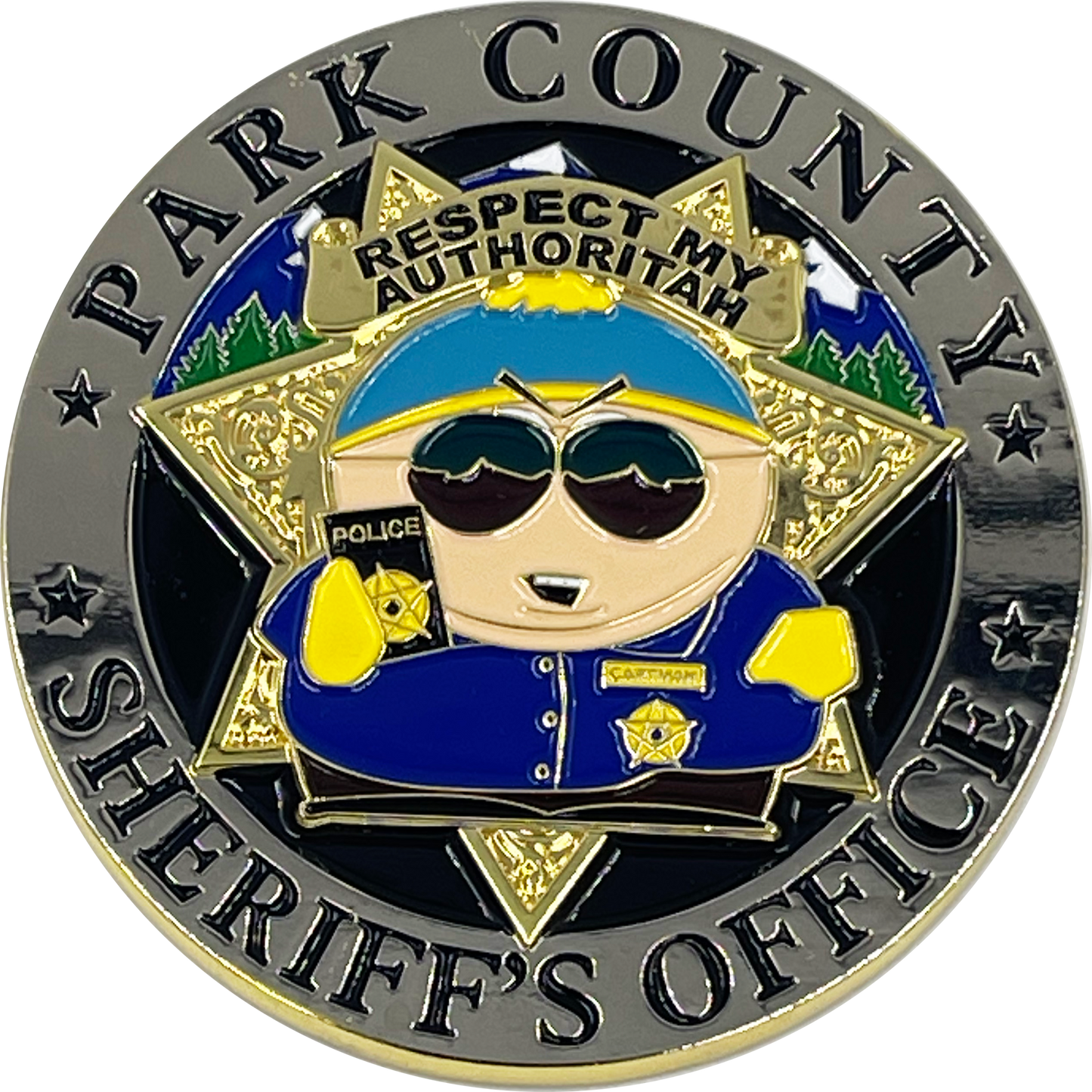BL17-002 South Park County Sheriff's Office POLICE Challenge Coin