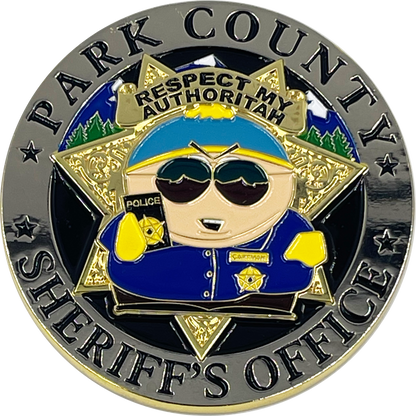 BL17-002 South Park County Sheriff's Office POLICE Challenge Coin