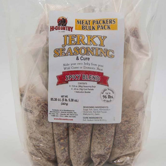 Wild Game 6-Pack Spicy Blend Jerky Seasonings Kit