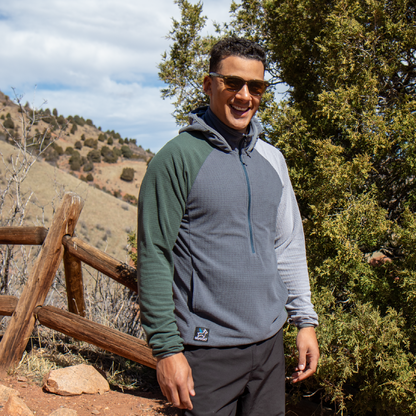 Men's Half-Zip Hooded Pullover Ultralight 115