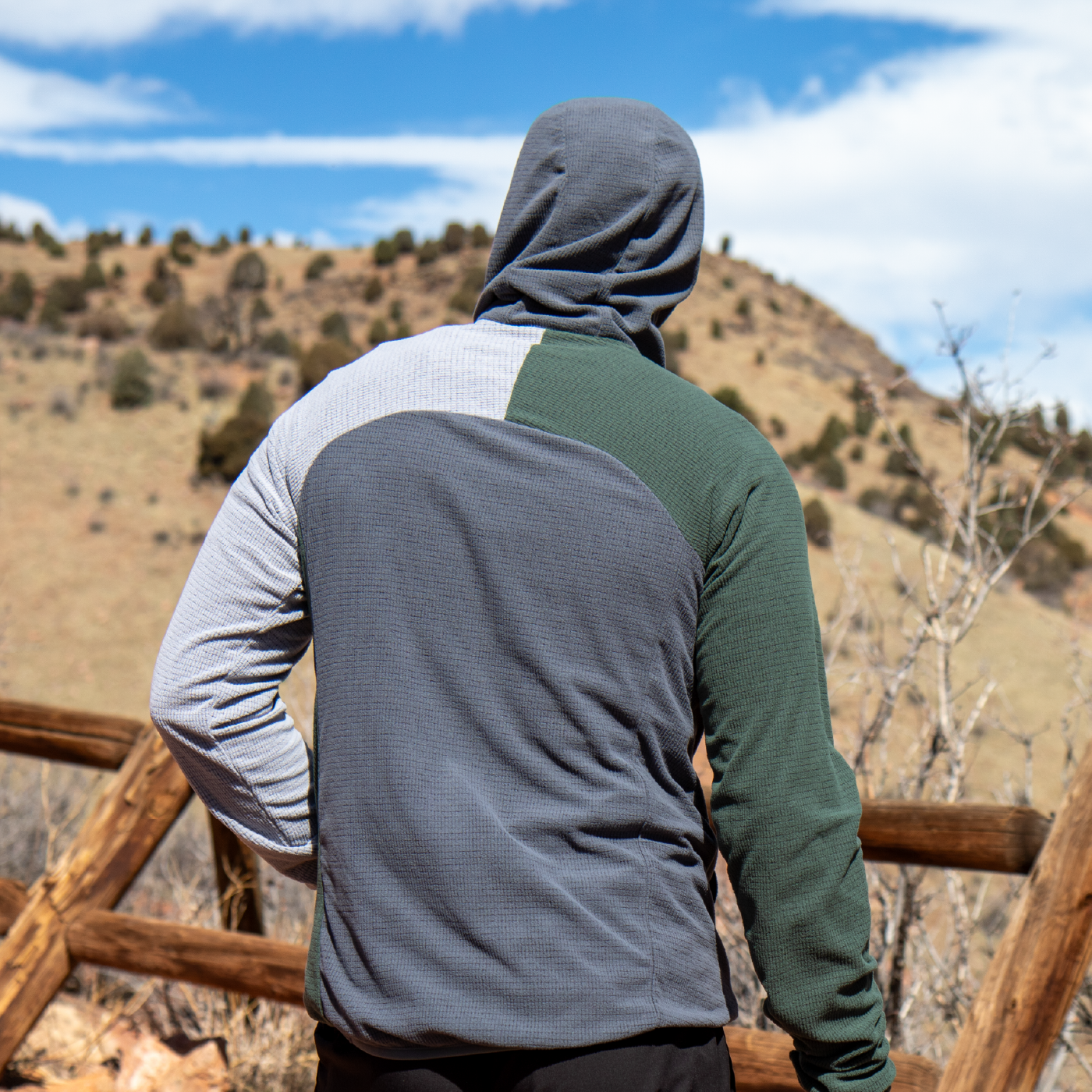 Men's Half-Zip Hooded Pullover Ultralight 115