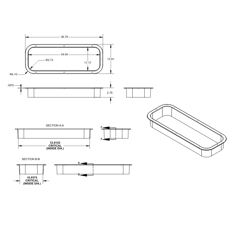 Mercedes Sprinter Awning Window Trim Ring