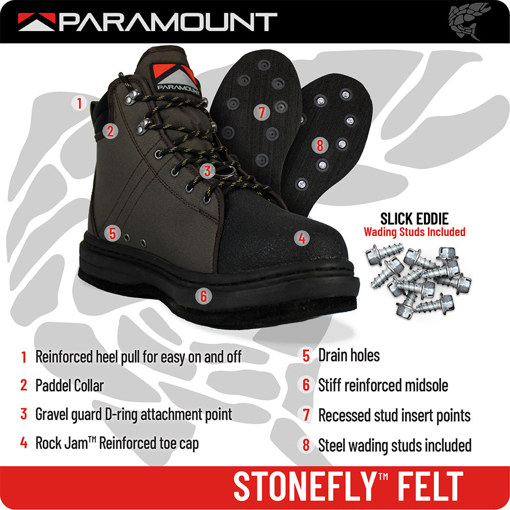 Stonefly Felt Sole Wading Boot