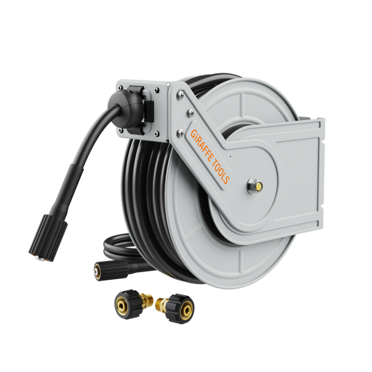 Giraffe Tools Retractable Pressure Hose Reel-1/4in