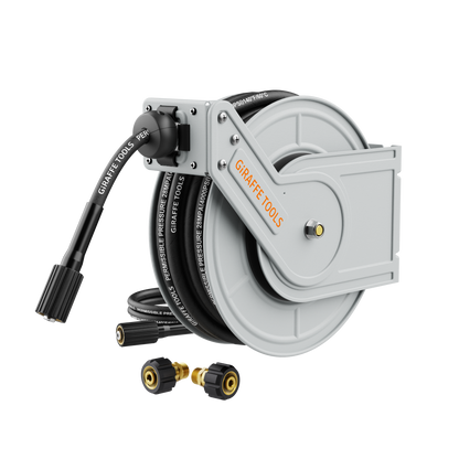 Giraffe Tools Retractable Pressure Hose Reel-1/4in