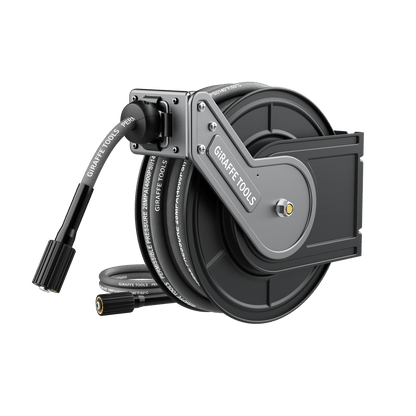 Giraffe Tools Retractable Pressure Hose Reel-1/4in