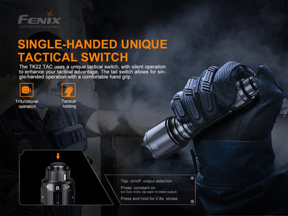 Fenix TK22 TAC Tactical Flashlight - 2800 Lumens