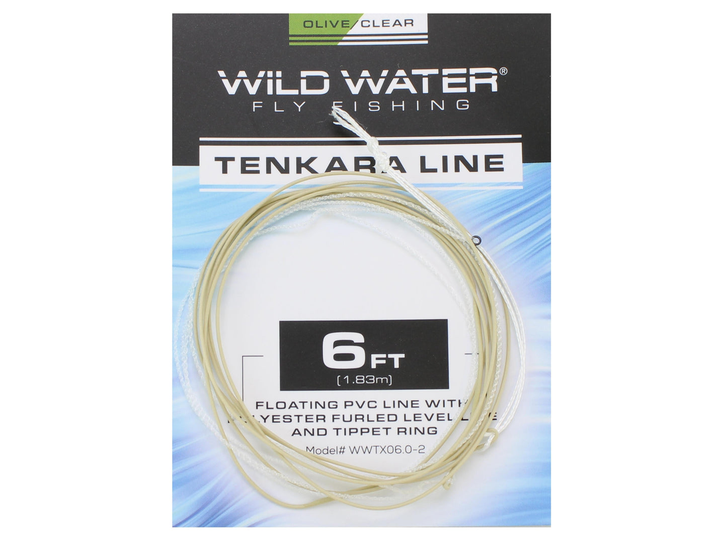 6' Olive PVC Tenkara Line with Furled Level Line | Wild Water Fly Fishing