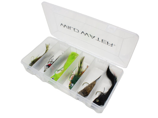 Top Water Deer Hair Fly Assortment, 6 Pieces | Bass and Pike Flies | Wild Water Fly Fishing