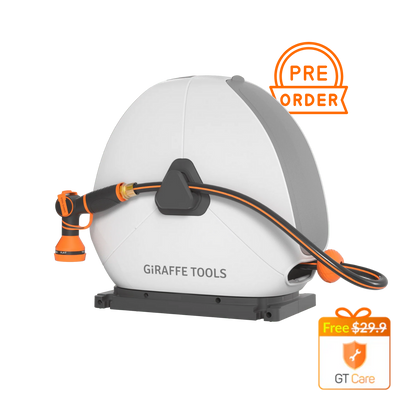 Ground-Mounted Retractable Hose Reel 82ft-130ft