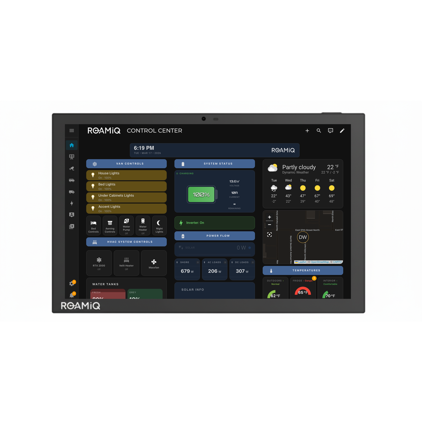 ROAMiQ Display Screen