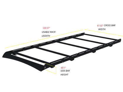 Transit 148" EXT High Roof Rack + Fiamma F45S 11'6"