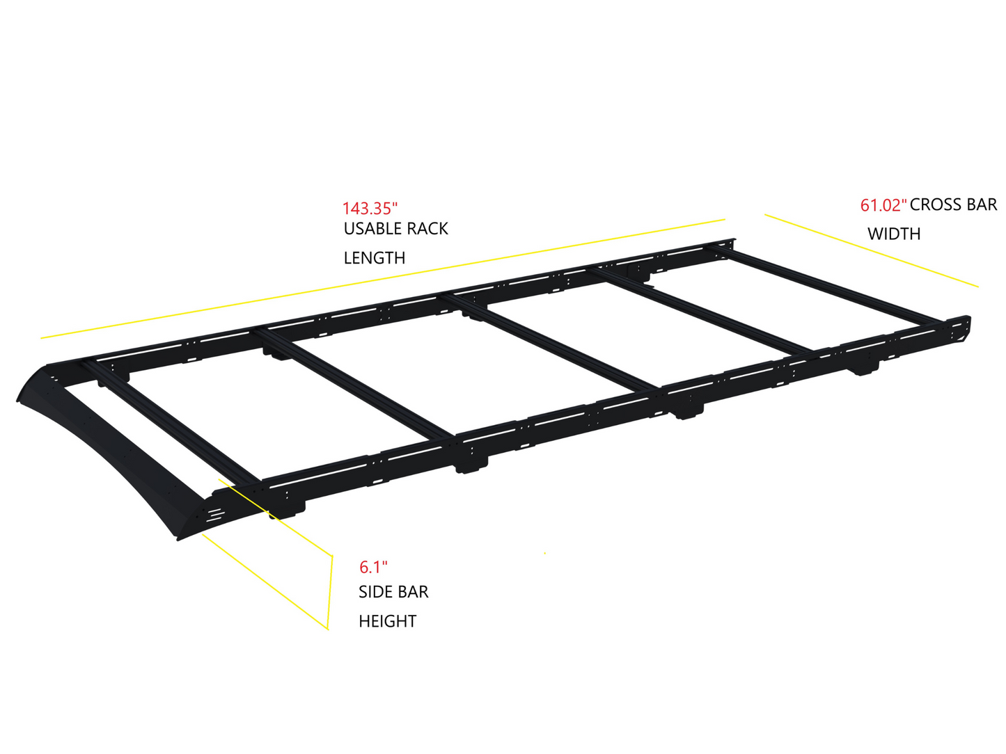 TRANSIT VAN 148" HIGH ROOF EXT STRATA ROOF RACK