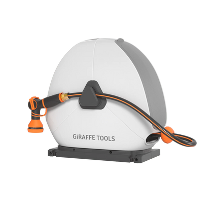 Giraffe Tools Ground-Mounted Retractable Hose Reel-1/2in-82ft