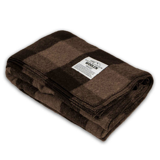 Wool Twin Sized Blanket - White Mountain Woolen