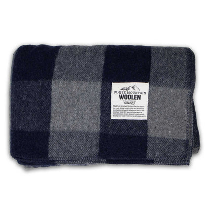 Wool Twin Sized Blanket - White Mountain Woolen