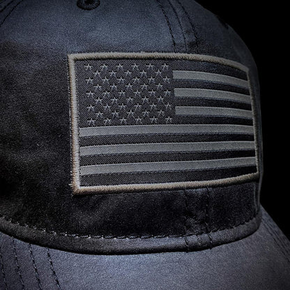 Waxed Cloth American Flag Dad Cap