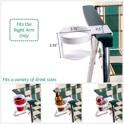 Lawn Chair USA White Cup Holder