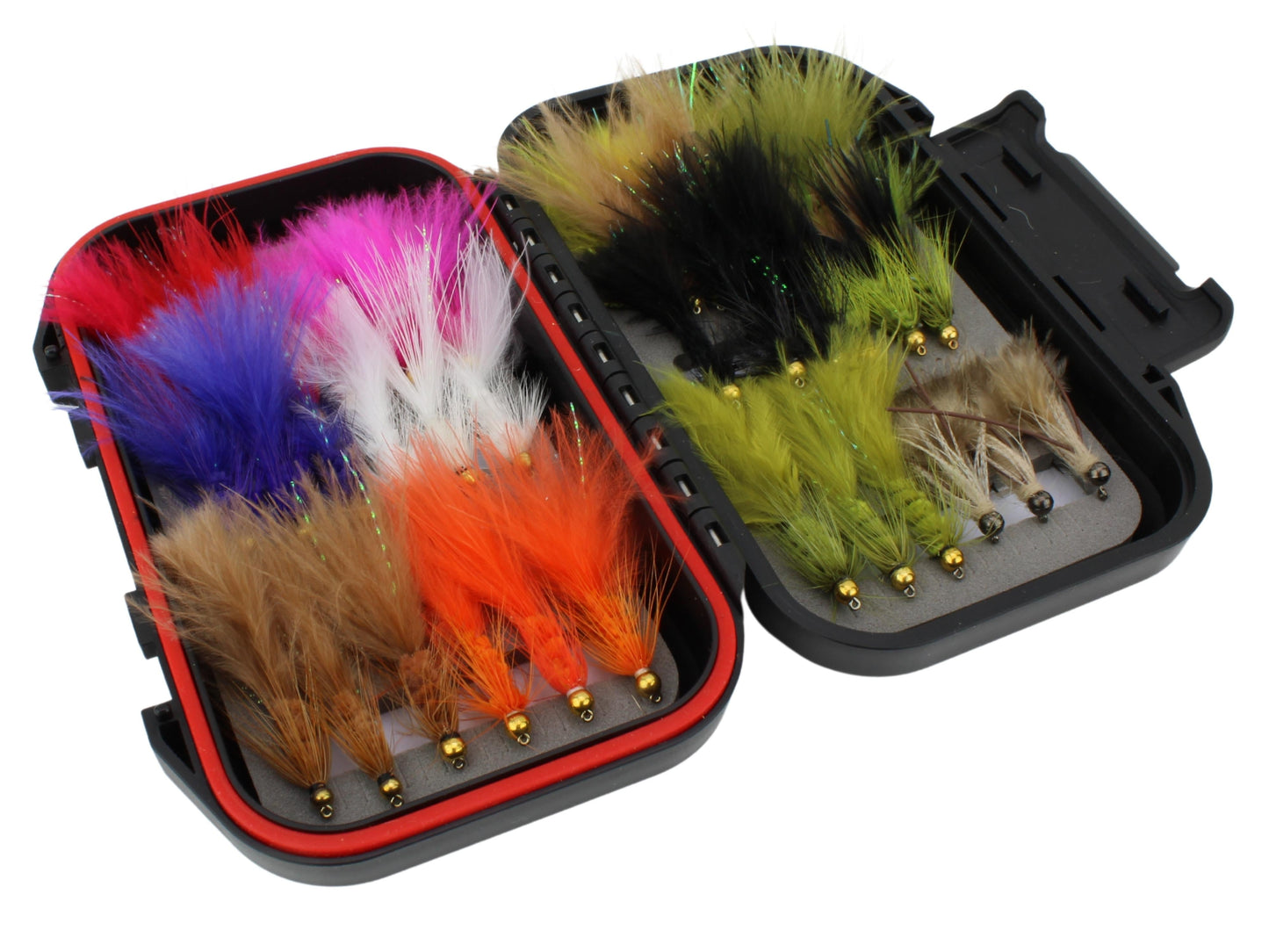 Wooly Bugger Fly Assortment, 36 Flies | Fly Box | Wild Water Fly Fishing