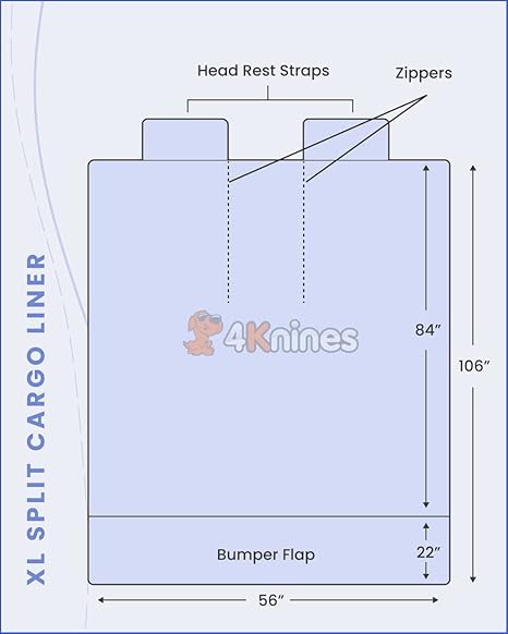 4Knines SUV Cargo Liner for Fold Down Seats