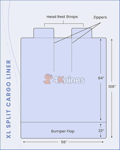 4Knines SUV Cargo Liner for Fold Down Seats