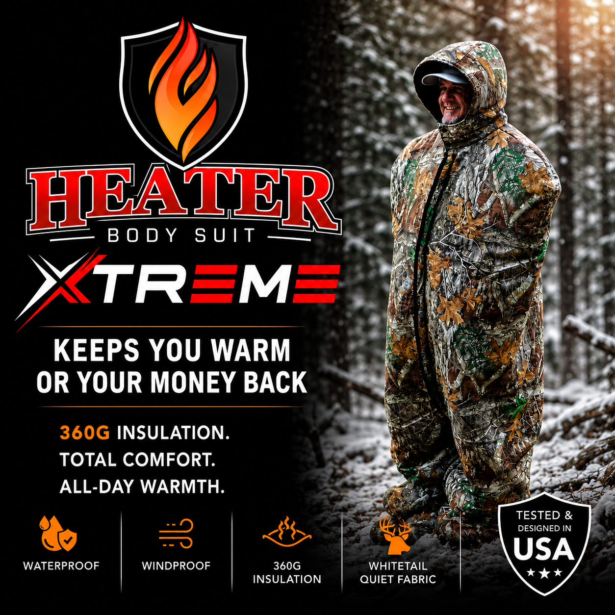 Heater Body Suit Xtreme Realtree Edge