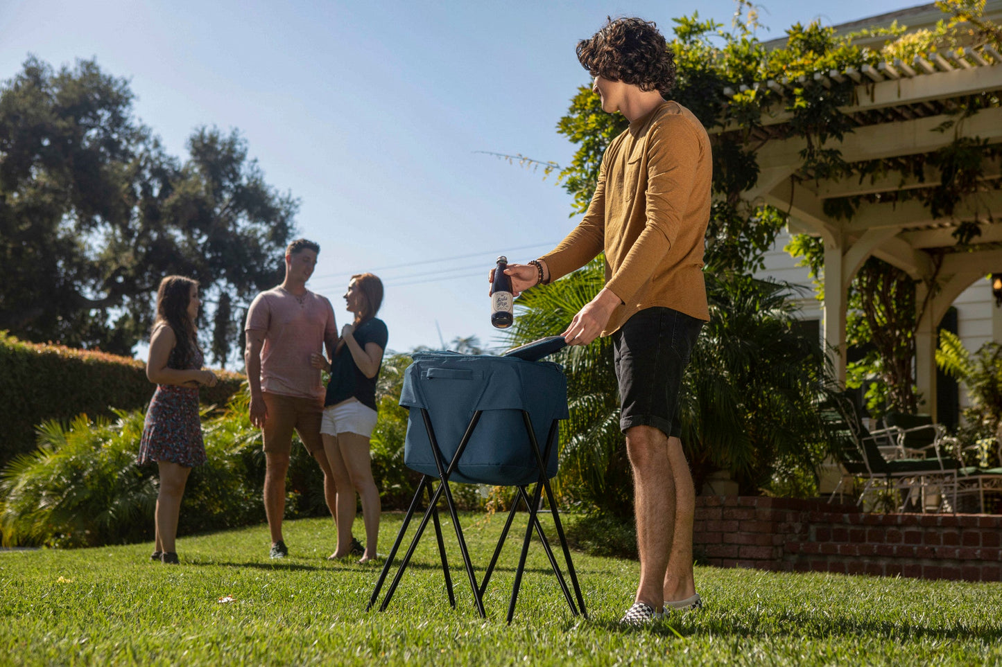 Camping Party Cooler with Stand