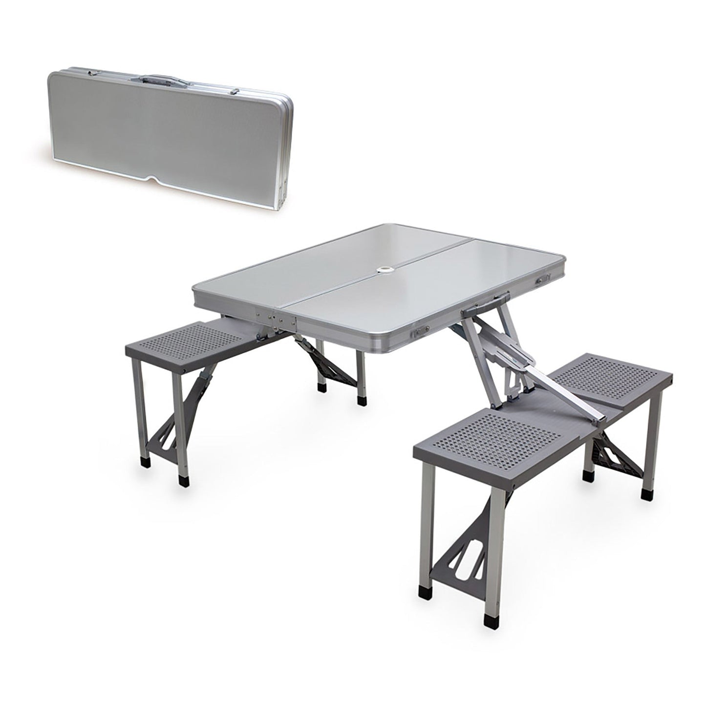 Aluminum Portable Picnic Table with Seats