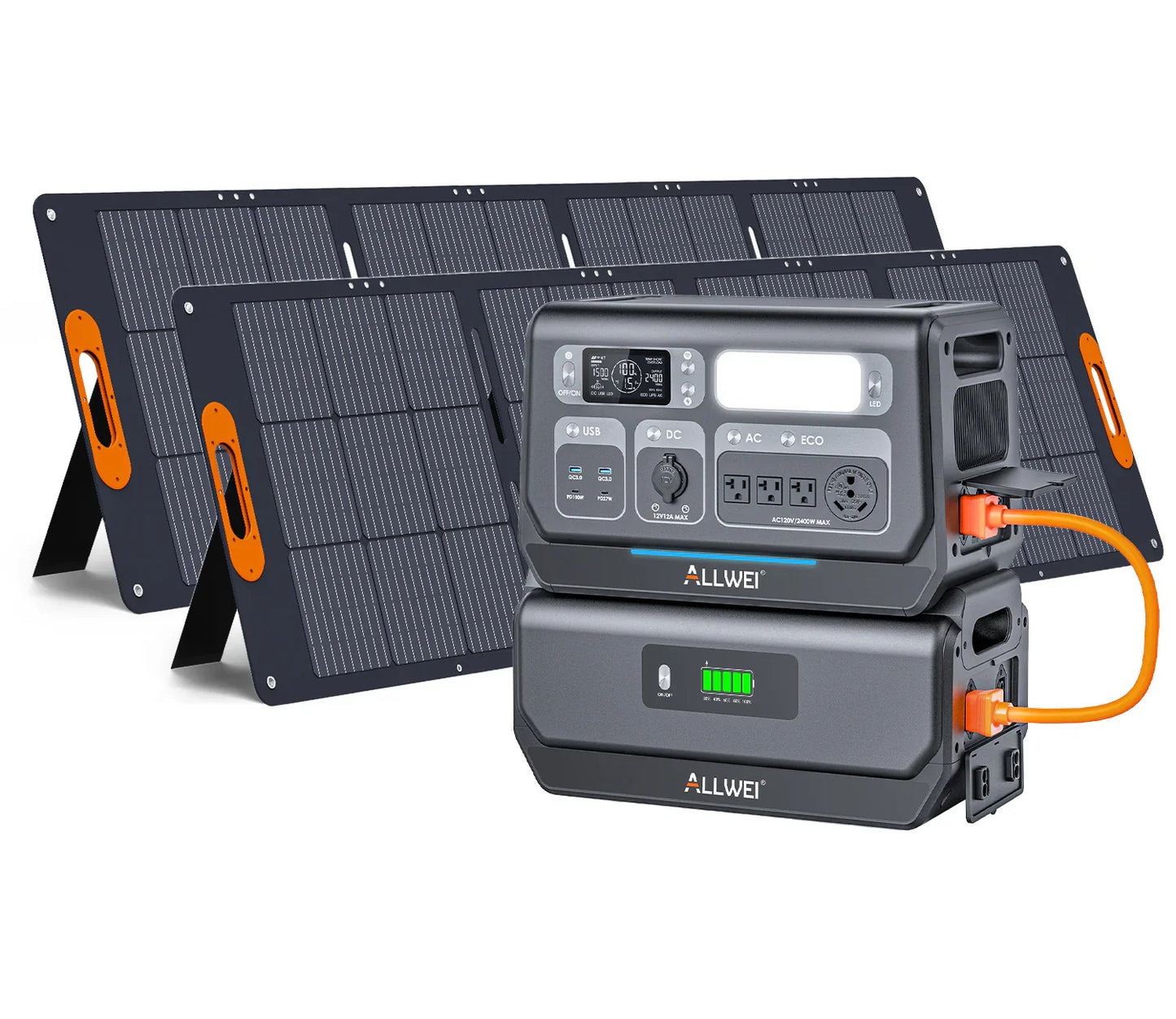 ALLWEI PPS2400+B200 PRO | Home Battery Backup up to 4kWh