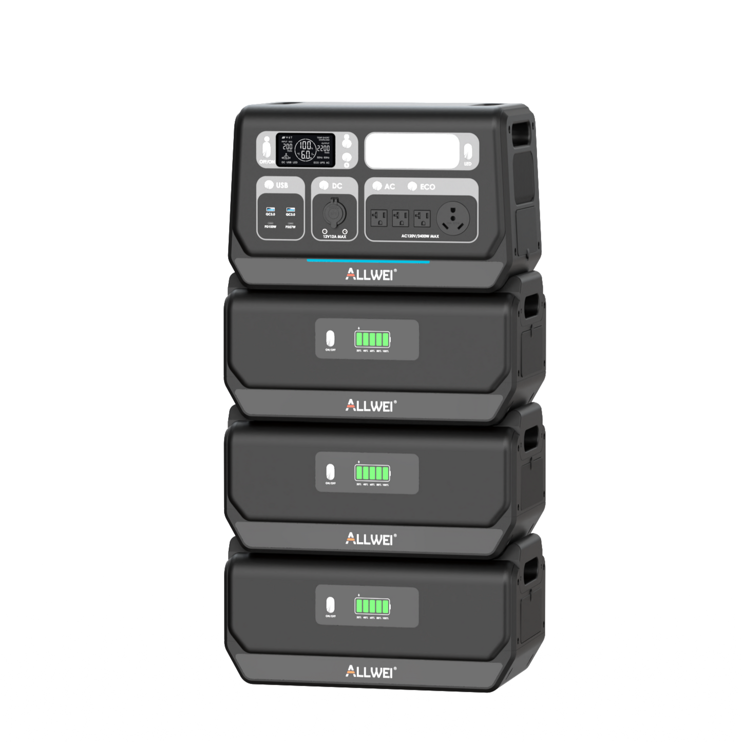 ALLWEI PPS2400+3* B200 PRO | Home Battery Backup up to 8kWh