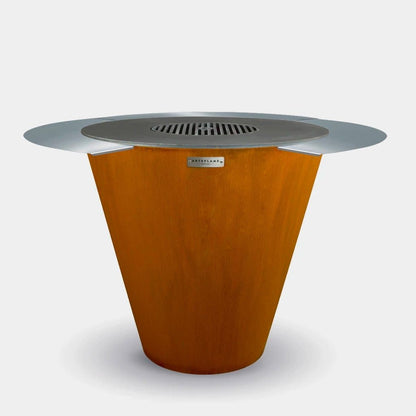 Arteflame Classic 40″ — Round Base Flat-Top Grill & Fire Bowl (CORTEN Steel)