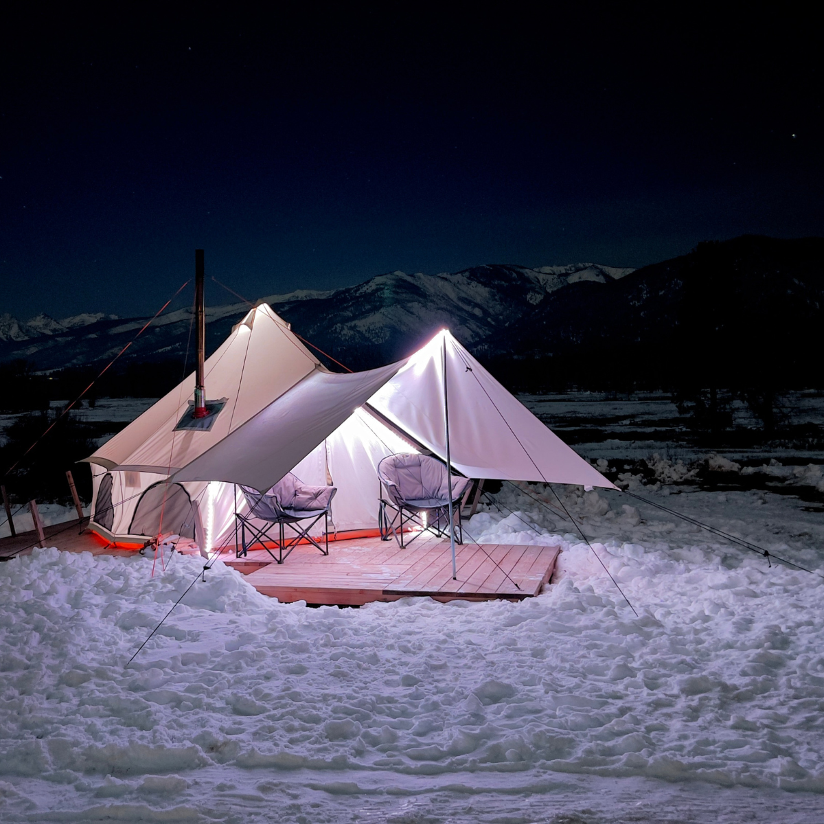 White Duck Outdoors 16.5' Avalon Bell Tent Fire Water Repellent