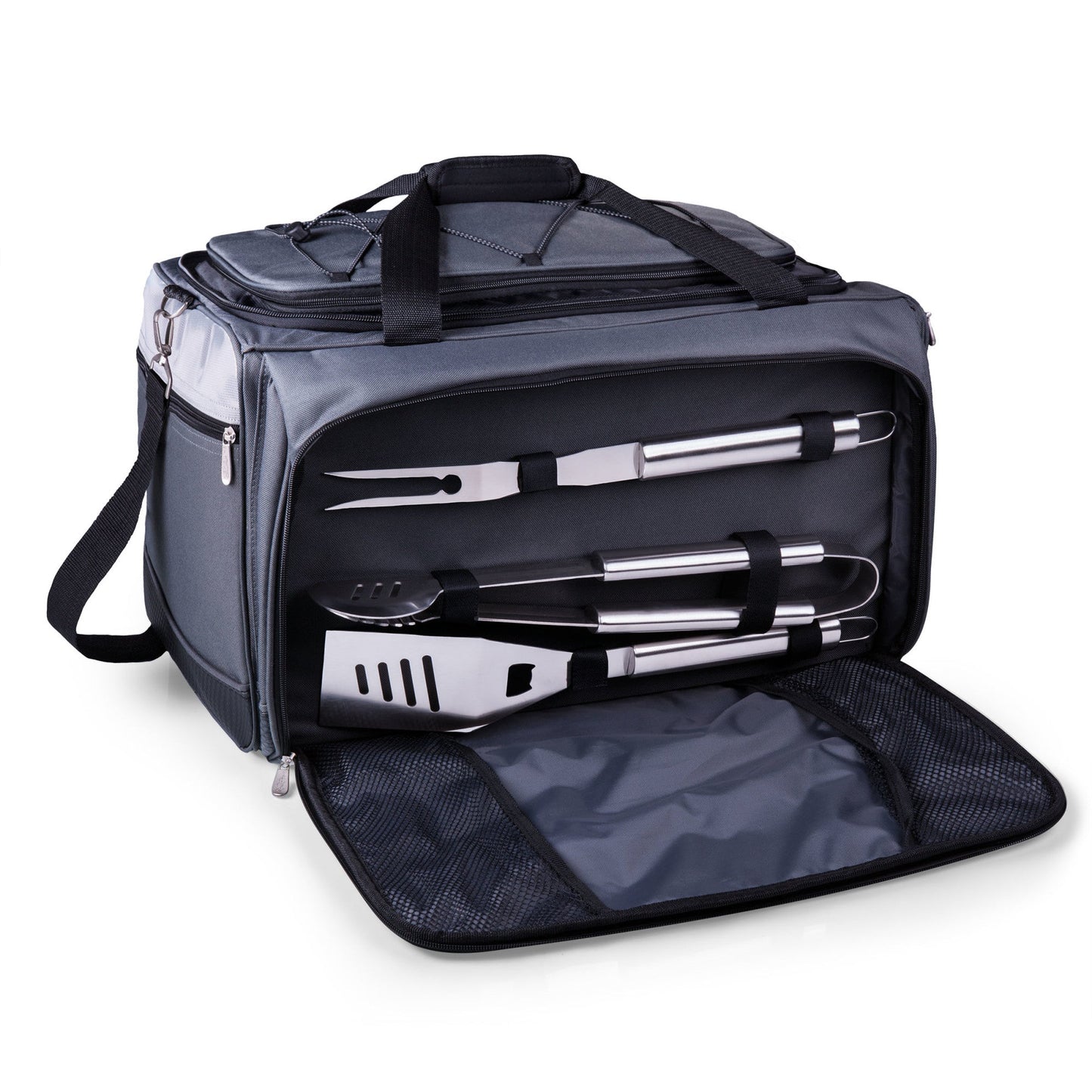 Buccaneer Portable Charcoal Grill & Cooler Tote